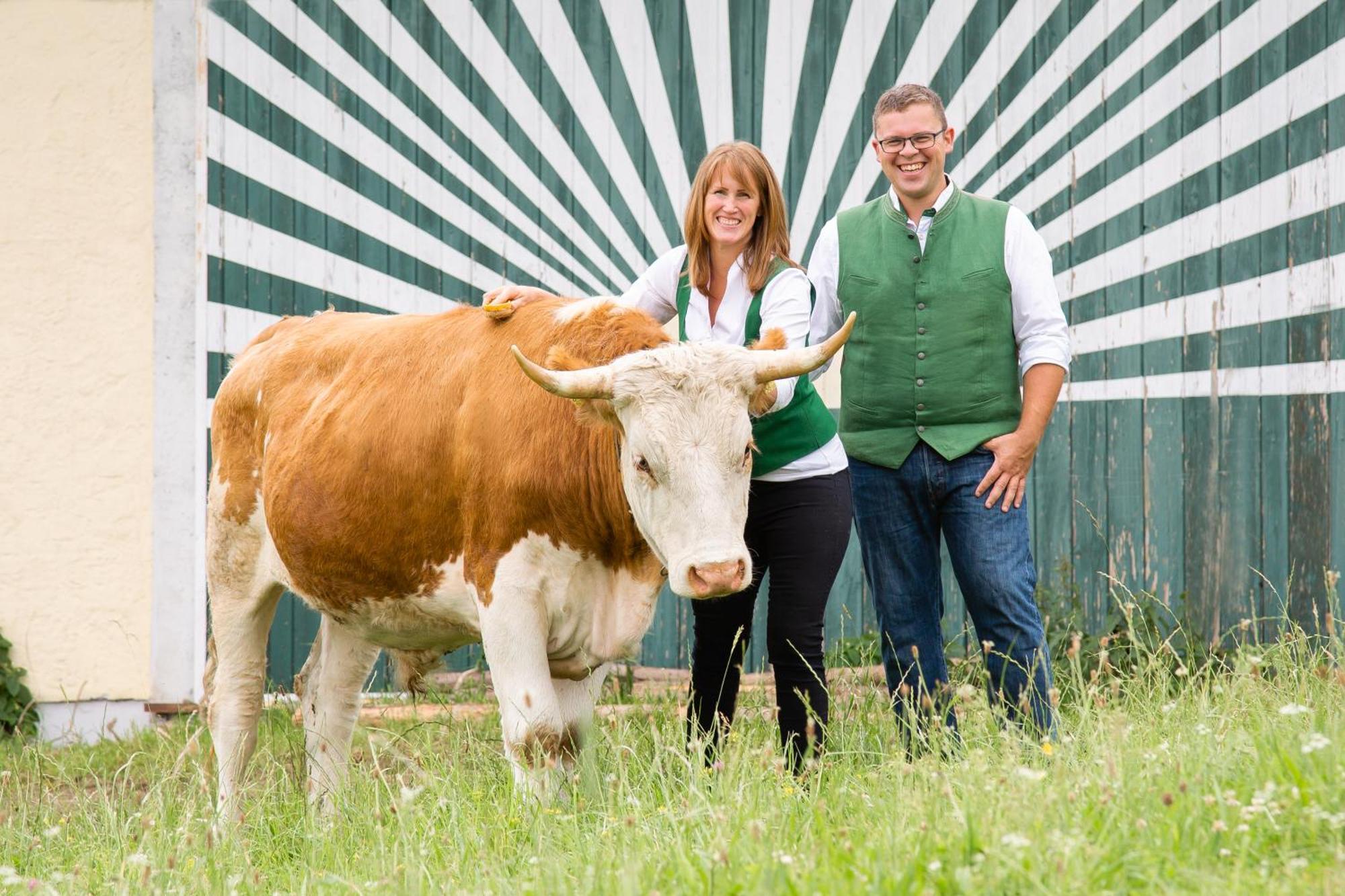 Ferienwohnung Am Bio-Bauernhof Obertrum am See Bagian luar foto